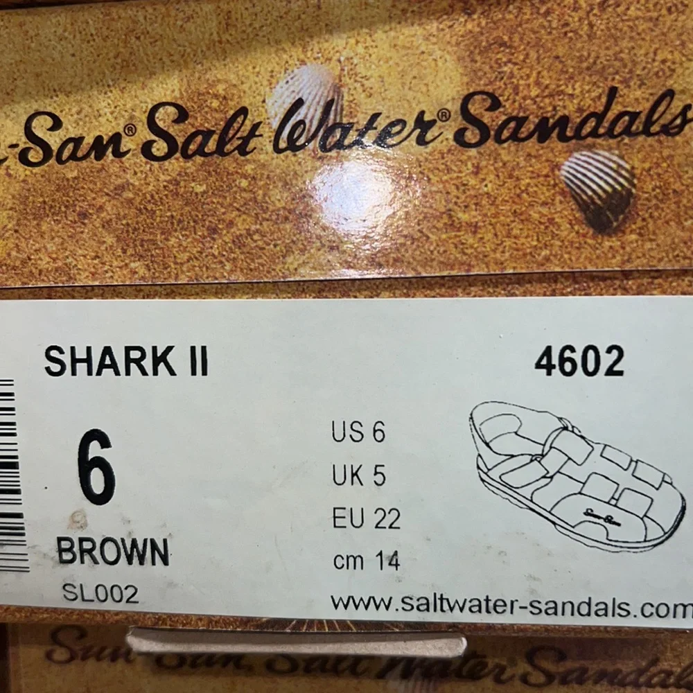 Salt Water Sandals by Hoy authentic salt